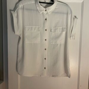 Maurices White Button Down Shirt
